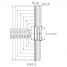 Vogel's PFS 3308 Bandas de interfaz vertical con inclinación - Dimensions