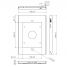Vogel's PTS 1215 Tabletbehuizing voor iPad mini 1 / 2 / 3 - Dimensions