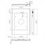 Vogel's PTS 1216 TabLock pour iPad mini 1 / 2 / 3 - Dimensions