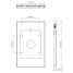Vogel's PTS 1226 TabLock pour iPad mini (2019) - Dimensions