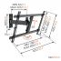 Vogel's WALL 3325 Full-Motion TV Wall Mount - Suitable for 40 up to 65 inch TVs - Motion (up to 120°) - Tilt up to 20° - Dimensions