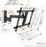 Vogel's WALL 2245 Full-Motion TV Wall Mount (black) - Suitable for 32 up to 55 inch TVs - Up to 180° - Tilt up to 20° - Dimensions