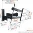 Vogel's WALL 2350 Full-Motion TV Wall Mount - Suitable for 40 up to 65 inch TVs - Motion (up to 120°) - Tilt up to 15° - Dimensions