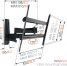Vogel's WALL 2450 Full-Motion TV Wall Mount - Suitable for 55 up to 100 inch TVs - Motion (up to 120°) - Tilt up to 15° - Dimensions