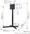 Vogel's EFF 8230 TV Floor Stand - Подходит для телевизоров от 19 до 40 дюймов до 30 кг - Dimensions