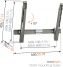 Vogel's THIN 315 UltraThin Tilting TV Wall Mount - Suitable for 40 up to 65 inch TVs up to 25 kg - Tilt up to 15° - Dimensions