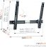 Vogel's THIN 515 ExtraThin Tilting TV Wall Mount - Suitable for 40 up to 65 inch TVs up to 25 kg - Tilt up to 15° - Dimensions
