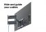 Vogel's THIN 546 ExtraThin Fuldt bevægeligt vægbeslag til OLED tv (sort) - Velegnet til tv'er fra 40 til 65 tommer - Fuld bevægelse (op til 180°) - USP
