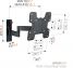 Vogel's W53060 Full-Motion TV Wall Mount (black) - Suitable for 19 up to 43 inch TVs - Full motion (up to 180°) - Tilt -10°/+10° - Dimensions