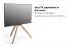 Vogel's NEXT OP1 Напольная стойка под телевизор - Подходит для телевизоров от 46 до 70 дюймов до 40 кг - Скандинавский дизайн из Дании, изготовленный из Светлый дуб - USP