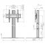 Vogel's F1544B Floor stand - Dimensions