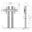 Vogel's FD1884S Floor stand - Dimensions