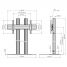 Vogel's FD2084B Floor stand - Dimensions