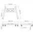 Vogel's PFT 8530 Bastidor trolley - Dimensions