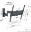 Vogel's TVM 1445 Full-Motion TV Wall Mount - Suitable for 32 up to 65 inch TVs - Up to 180° swivel - Tilt up to 15° - Dimensions