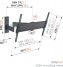 Vogel's TVM 1645 Full-Motion TV Wall Mount - Suitable for 40 up to 77 inch TVs - Full motion (up to 180°) swivel - Tilt up to 15° - Dimensions