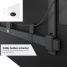 Vogel's TVM 5445 Full-Motion TV Wall Mount (black) - Suitable for 32 up to 65 inch TVs - Full motion (up to 180°) swivel - USP