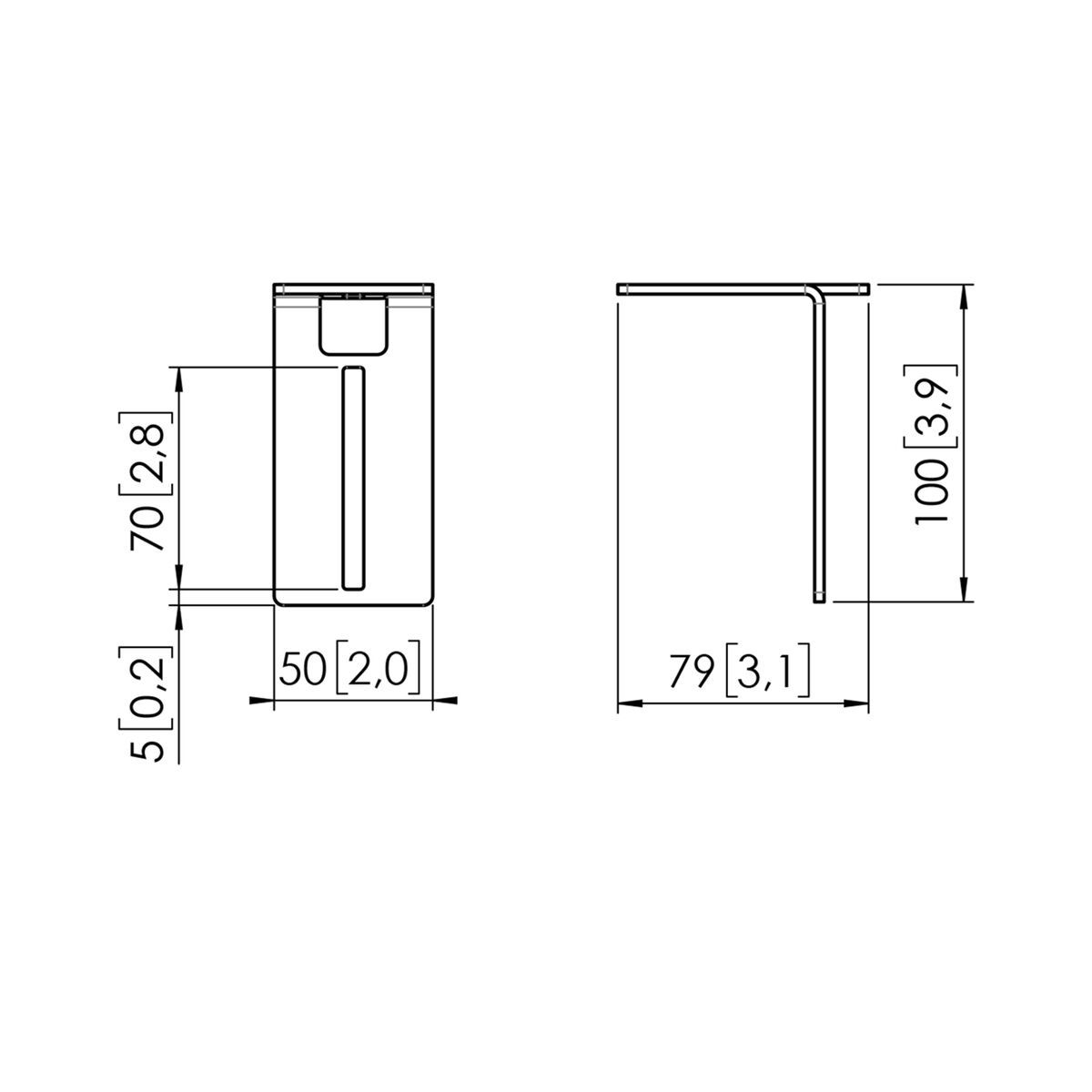 Vogel's RISE A121 Soundbar beugel voor RISE elektrische display liften (zwart) Dimensions
