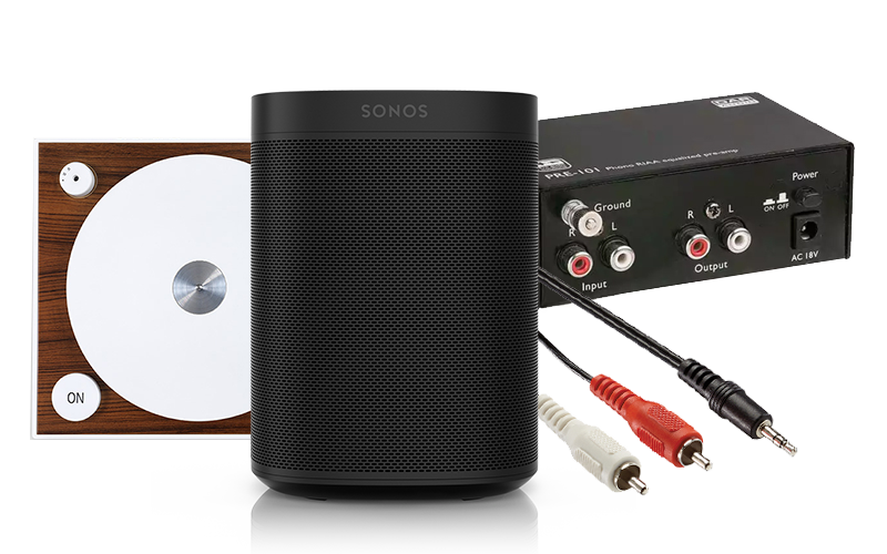 platenspeler aansluiten Sonos | benodigdheden
